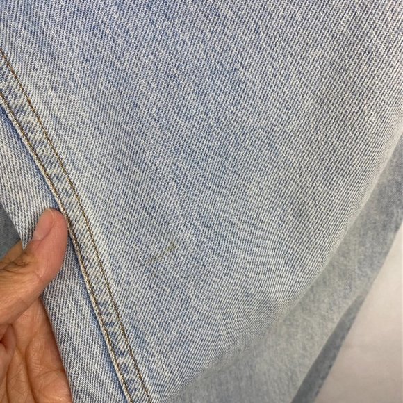 Alexander Wang Womens 26 Jeans Button Fly 100% Cotton Bleach Light Wash Straight - Picture 4 of 10